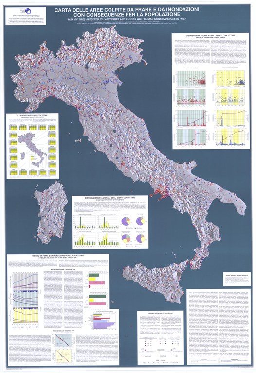 Map of landslides and floods with human consequences in Italy